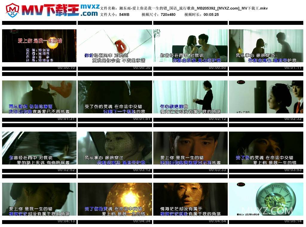 湘东雨-爱上你是我一生的错_国语_流行歌曲_MB205392